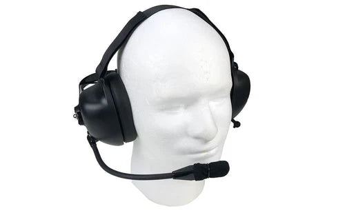 Dual Muff Noise Canceling Headset for Harris P5100/ P5200/ P7100/ P7200 Headsets Waveband Communications