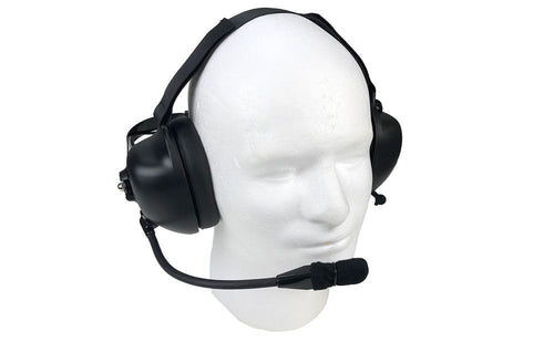 Dual Muff Noise Canceling Headset for Yaesu FT-65 and FT-4X/V Handhelds Headsets Waveband Communications