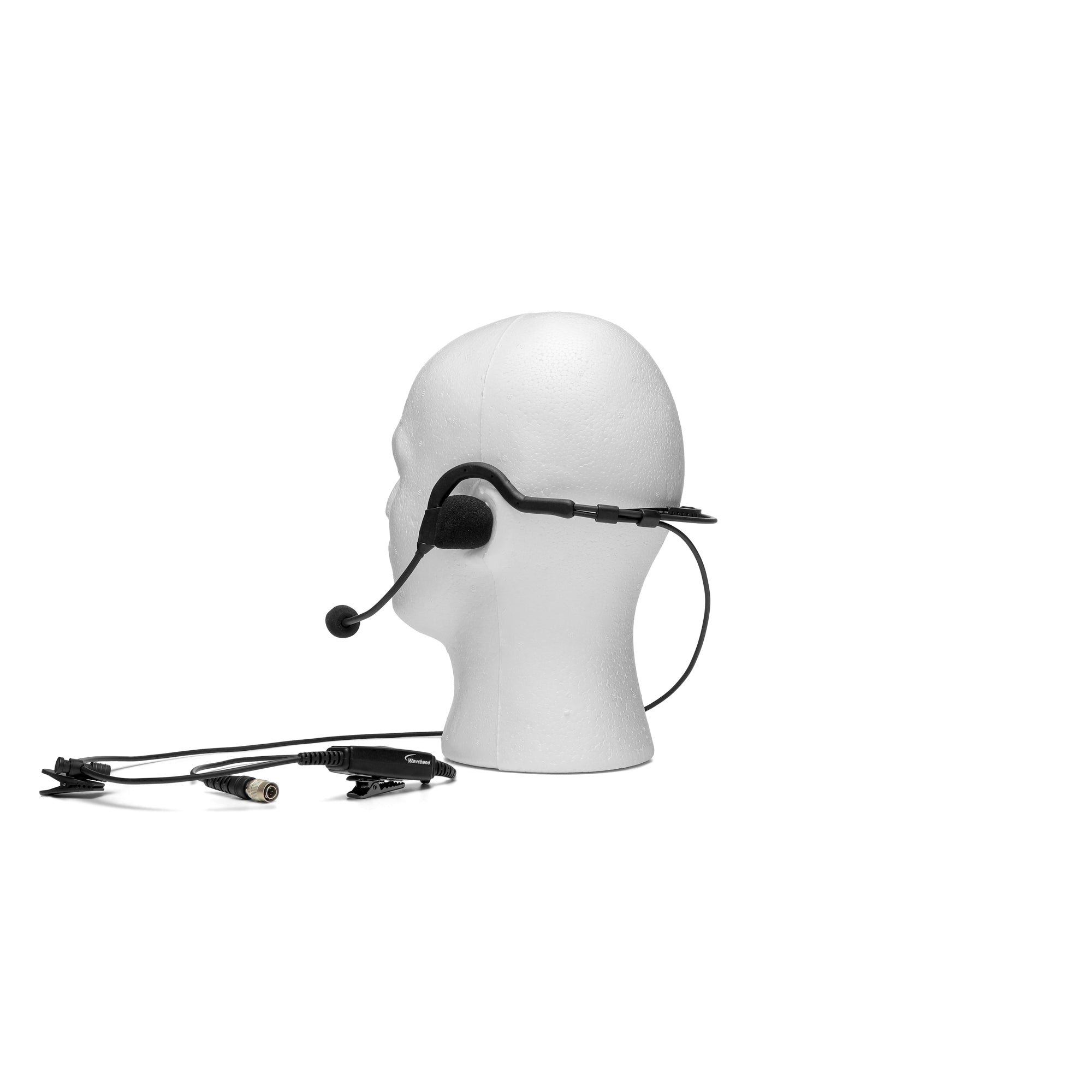 Lightweight Behind-the-Head Headset for Harris XL-95P - Hirose Version (Requires Adapter) Headsets Waveband Communications