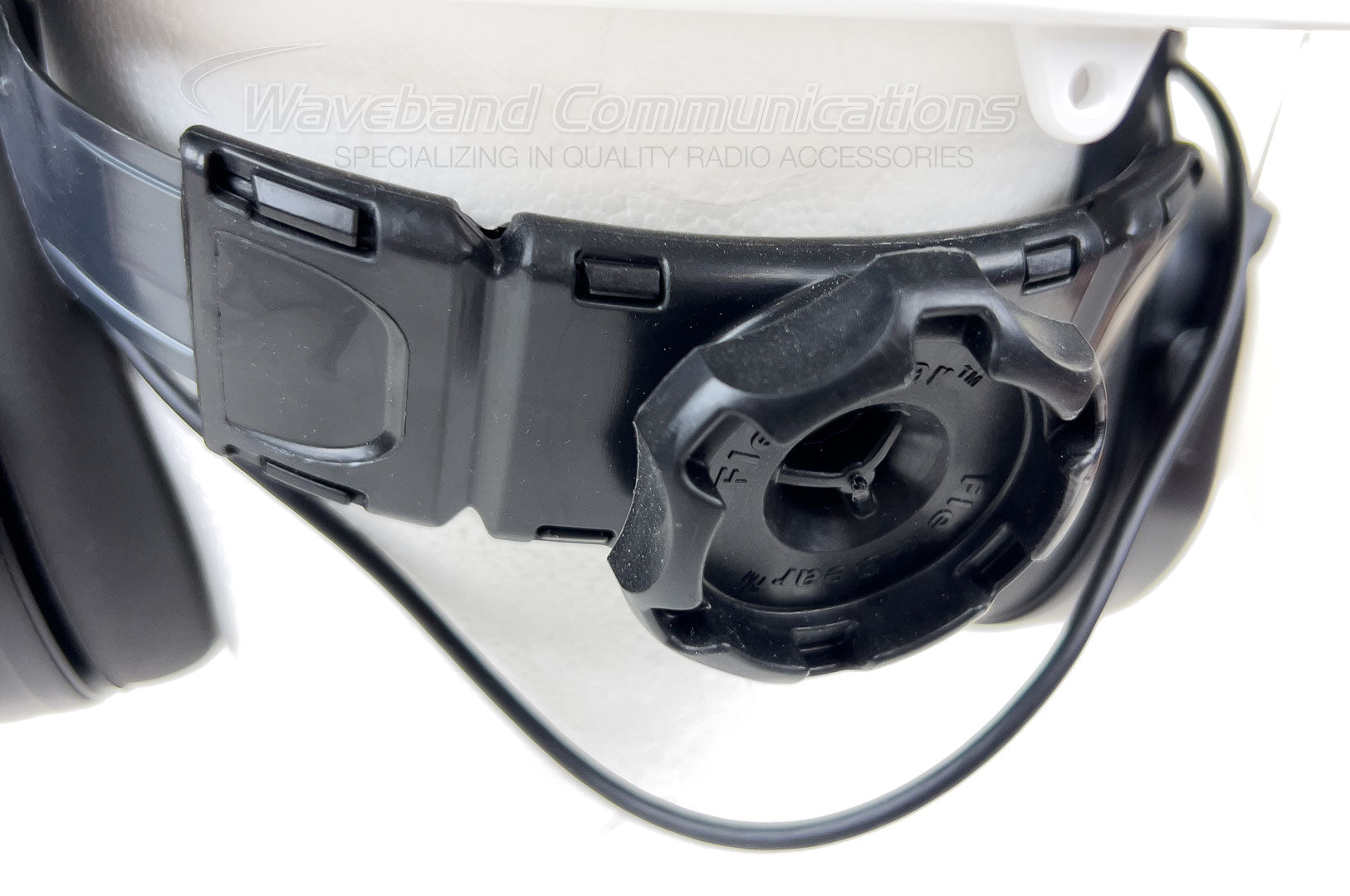 Heavy Duty Noise Canceling Headset with Hardhat/Helmet Attachment Headsets Waveband Communications