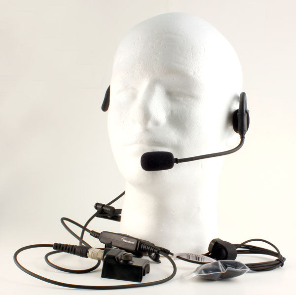 Lightweight Behind-the-Head Headset for Harris P7100, P5100 Series Radios Headsets Waveband Communications