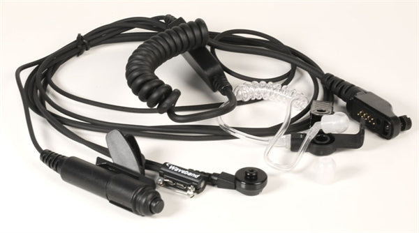 3-Wire Surveillance Kit for ICOM F50/F60/F70/F80 Radios - Silent PTT Earpiece Surveillance Kits Waveband Communications