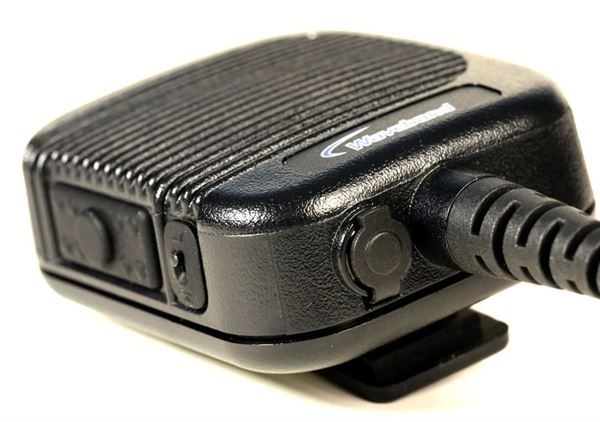 Public Safety Grade Heavy Duty Speaker Mic for HARRIS M/A-COM / TYCO: P5300 Series, P5400 Series, P7300 Series,  & XG-75 series potable radios.  WB# WX-8000-M4-3.5mm - Waveband Communications
