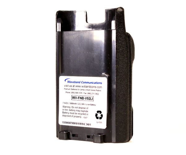 3000 Mah Lithium Ion Vertex Standard Replacement Battery Batteries Waveband Communications
