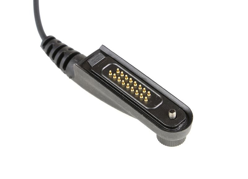 2 Wire Surveillance Kit with D-Shape Earpiece for BK Radio KNG P150, P400, P800 Surveillance Kits Waveband Communications