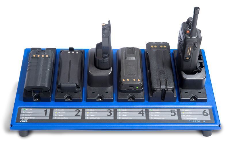 Waveband 6-Unit Conditioning Charger for Harris Ma/Com P7100 Two-Way Radio Batteries Chargers/ Conditioners/ Analyzers Waveband Communications