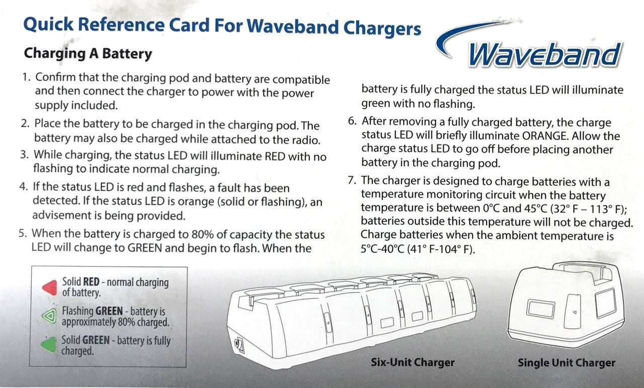 Single Station Charger for Harris P5100 Lithium Ion Batteries Chargers/ Conditioners/ Analyzers Waveband Communications