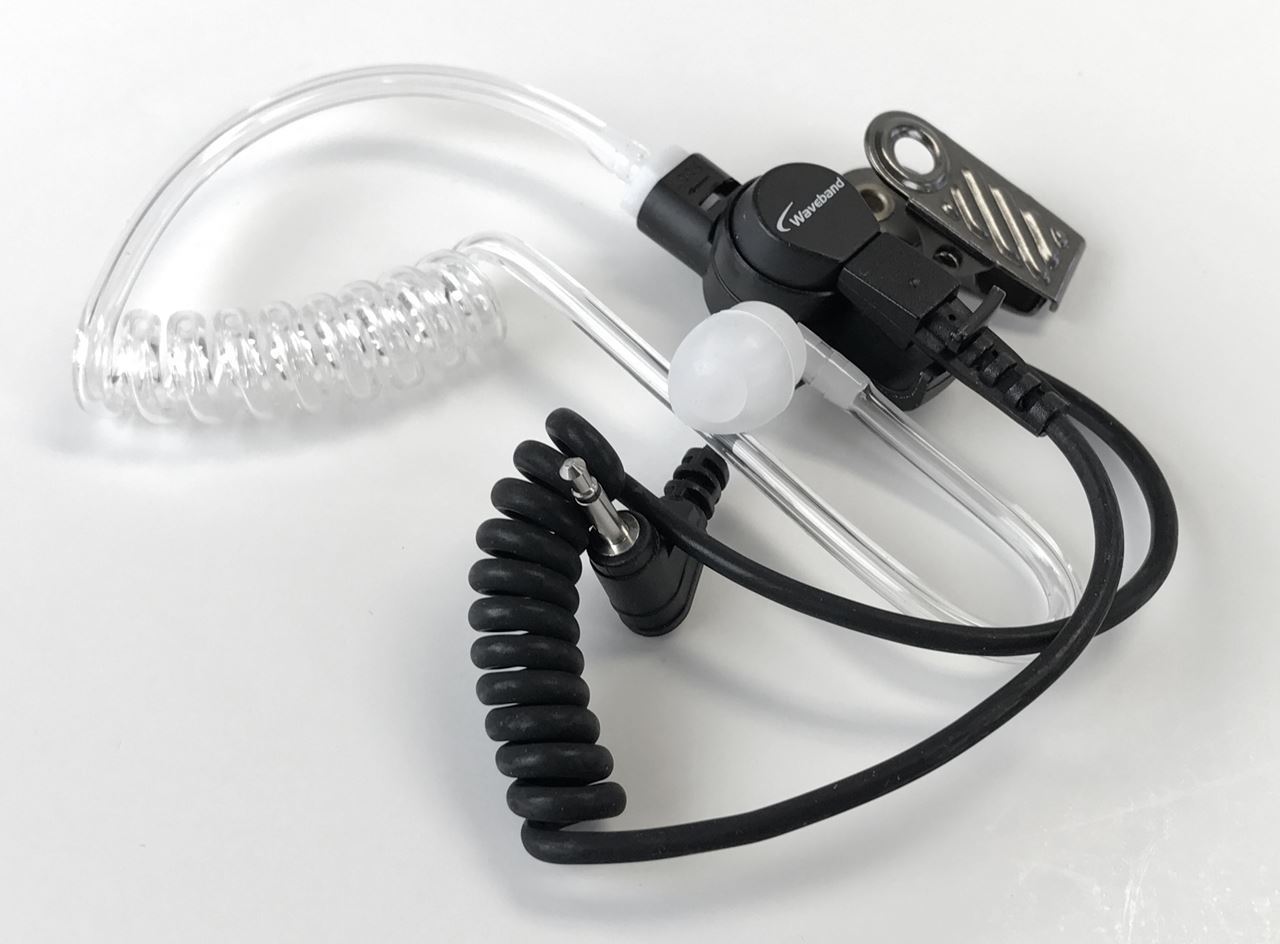 Harris XG-15 Earpiece - 2.5mm Right Angle Plug Receive-Only Earpieces Waveband Communications