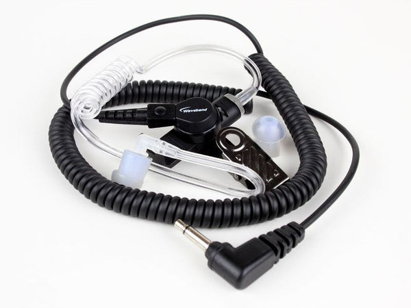 Motorola RLN4941 Comparable Receive-Only Earpiece with Translucent Tube and Rubber Eartip for Remote Speaker Microphone Receive-Only Earpieces Waveband Communications