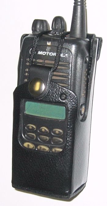 Motorola HT1250 Leather Partial KeyPad Swivel Case Holsters & Cases Waveband Communications