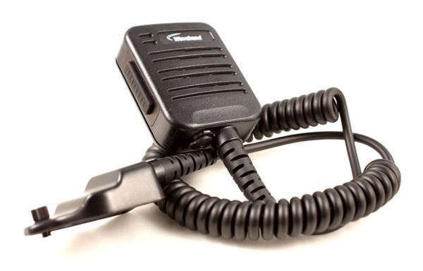 Micro de solapa con auricular solo receptor para Harris Ma/Com Handheld Radio