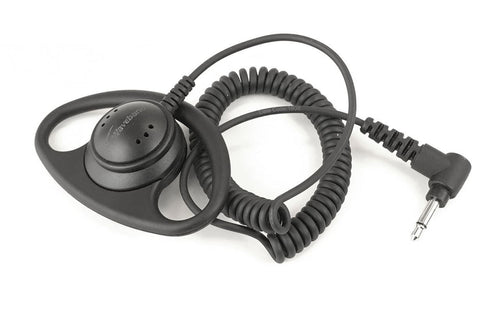 BUNDLE: WX-8004 Speaker Mic for Harris XL-200 with D-Shape Over the Ear Listen Only Earpiece