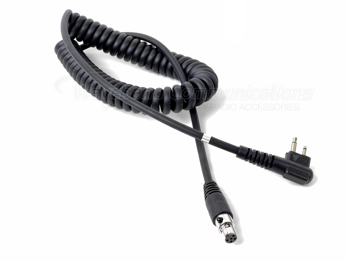 Motorola CP200 Cabo de bobina para fones de ouvido de muff de banda de onda (M1)