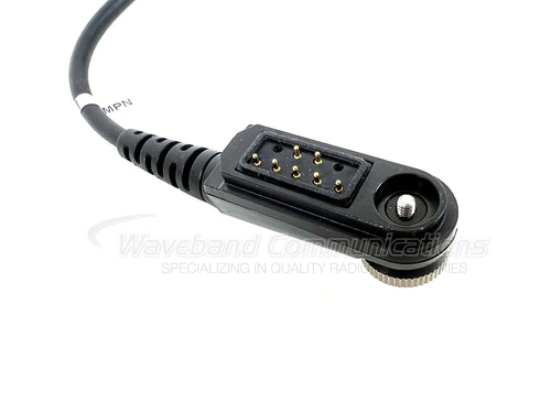 Lapel Mic met dshape over het oor ontvang-alleen oorstuk voor Harris Ma/Com XL-200 Series Portable Radios