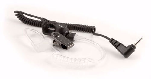 Rugged lapel mic with receive-only earpiece for Harris Ma/Com P7100 Series Portable Radios