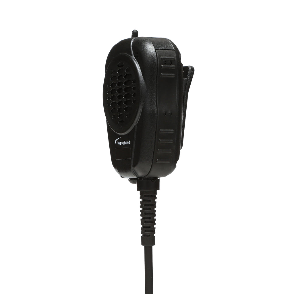 WX-8004 Speaker Mic for Harris XL-200 with D-Shape Over the Ear Listen Only Earpiece Speaker Microphones Waveband Communications