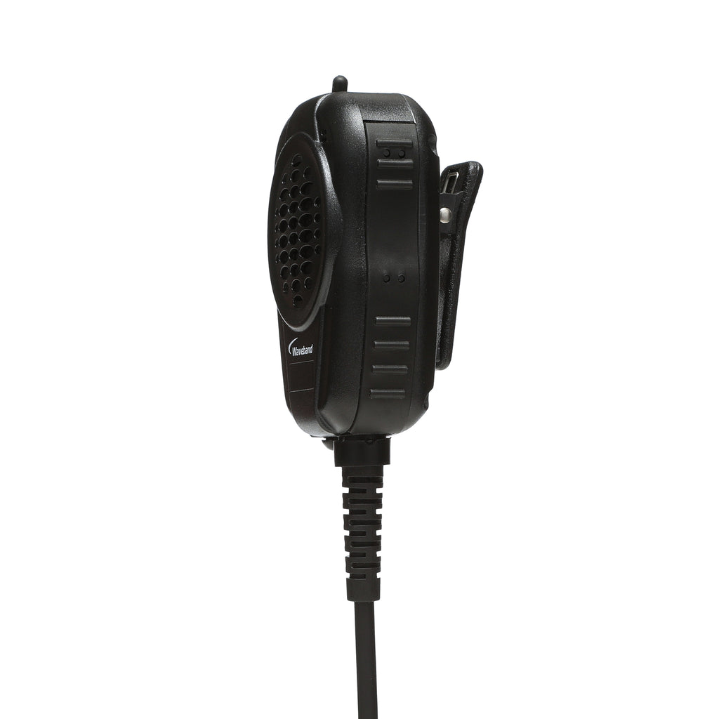 WX-8004 Speaker Mic for Harris XL-200 with D-Shape Over the Ear Listen Only Earpiece Speaker Microphones Waveband Communications