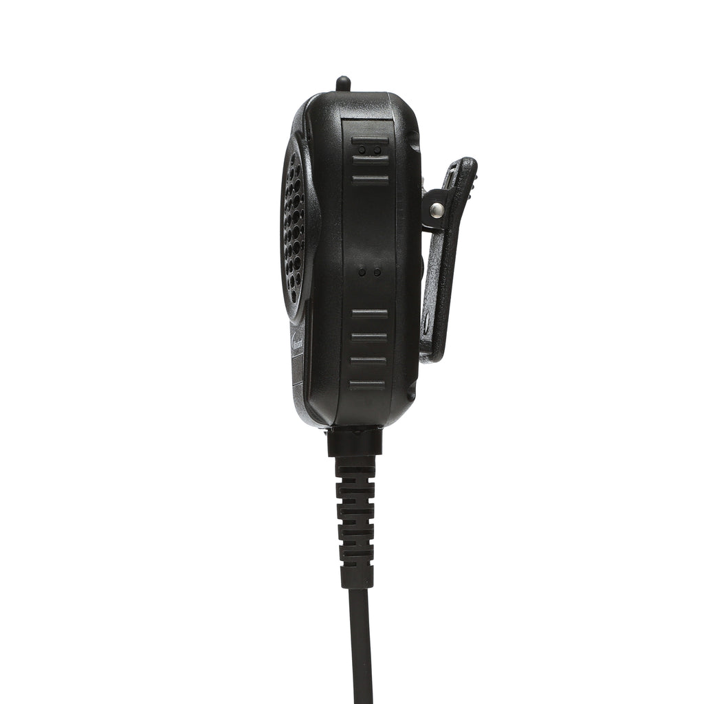 WX-8004 Speaker Mic for Harris XL-200 with D-Shape Over the Ear Listen Only Earpiece Speaker Microphones Waveband Communications