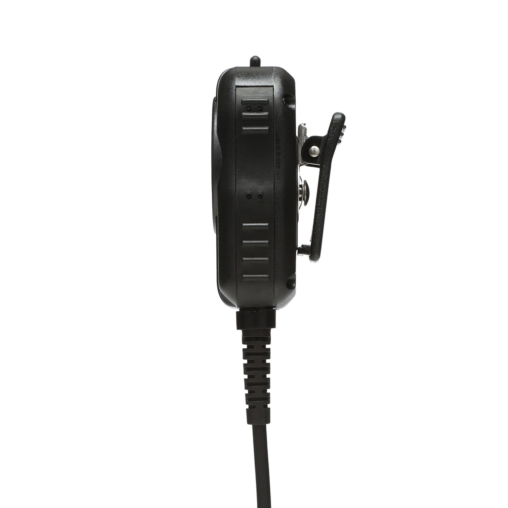 WX-8004 Speaker Mic for Harris XL-200 with D-Shape Over the Ear Listen Only Earpiece Speaker Microphones Waveband Communications