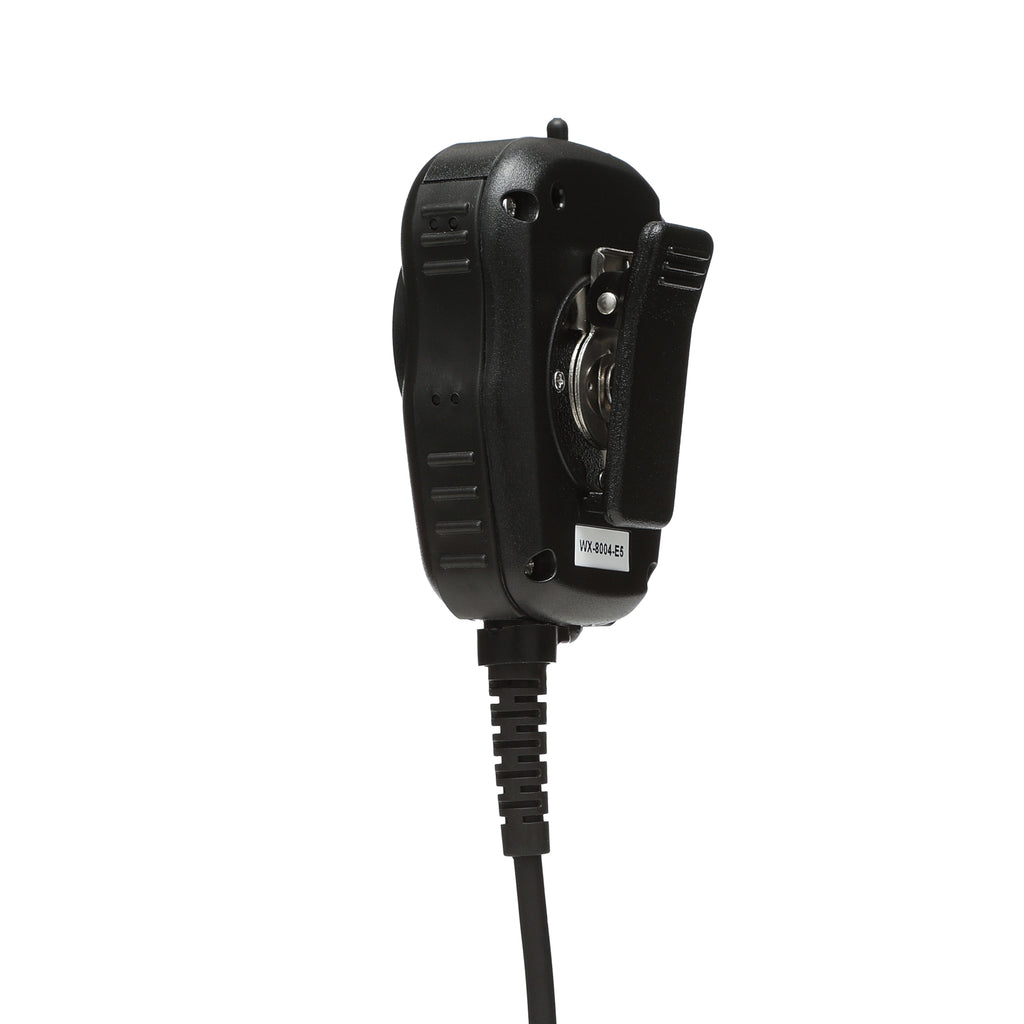 WX-8004 Speaker Mic for Harris XL-200 with D-Shape Over the Ear Listen Only Earpiece Speaker Microphones Waveband Communications