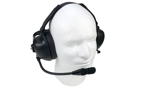 Noise Canceling Dual Muff Headset for Harris P5300, P5400, P7300 Series Radio