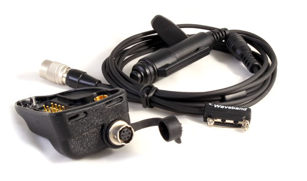 3 Wire Hirose Surveillance Kit with Adapter for Harris XL-45P Radio