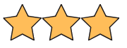 Three Yellow Stars for Reviews