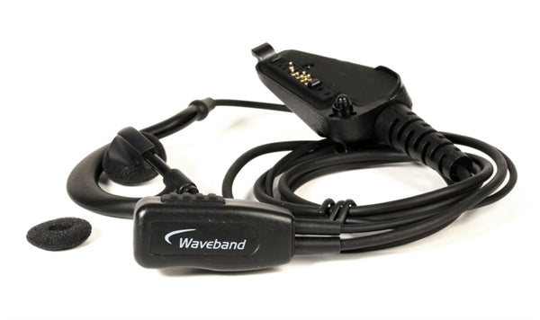 Rugged Lapel Microphone with scorpion ear piece for Kenwood TK Radios. WB#WC-Scorpion-K2 - Waveband Communications