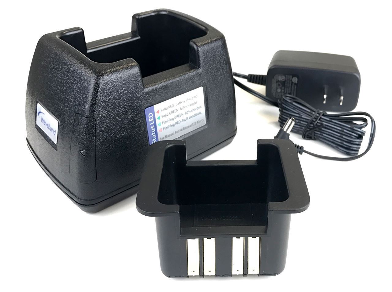 Desktop Charger for Kenwood TK-5310 Portable Radio Equivalent to Kenwood KSC-15 Regular rate single unit desk charger for KNB 14/15 - Waveband Communications