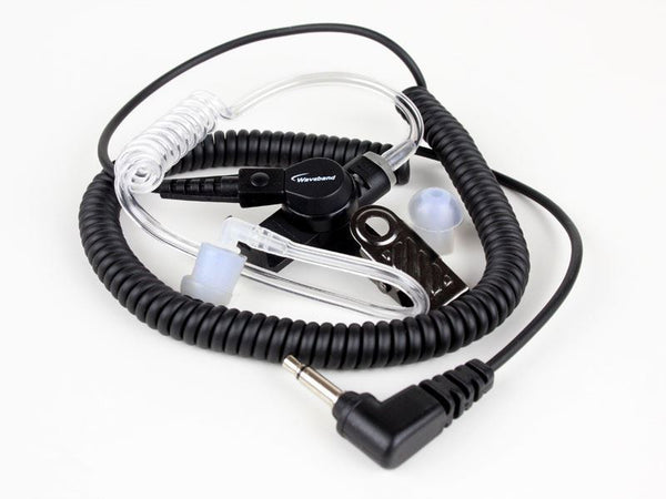 Motorola RLN4941 Auricador comparable solo receptivo con tubo translúcido y Eartip de goma para micrófono de altavoz remoto