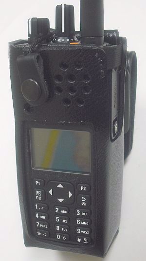 Motorola XPR 7350 Leather Swivel Case - Waveband Communications